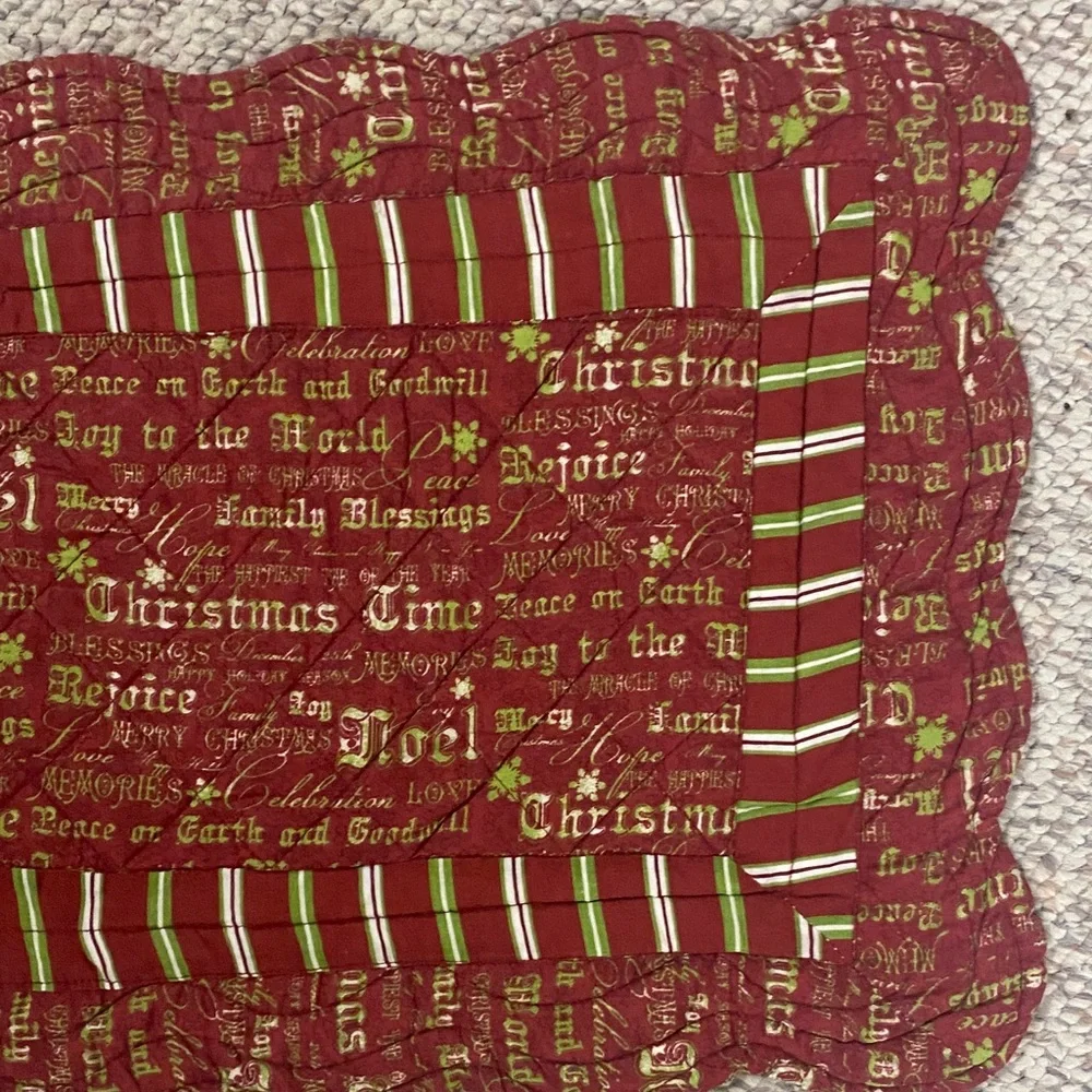 Festive Red Christmas Placemat